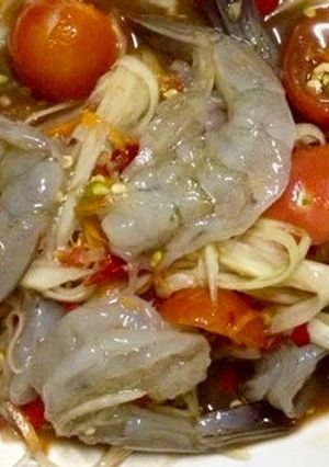 รูปของ ตำกุ้งสด