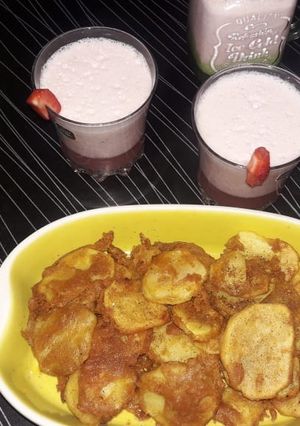 A picture of Crispy potato pakora.