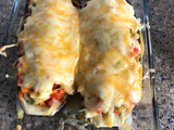 Berenjenas rellenas y gratinadas