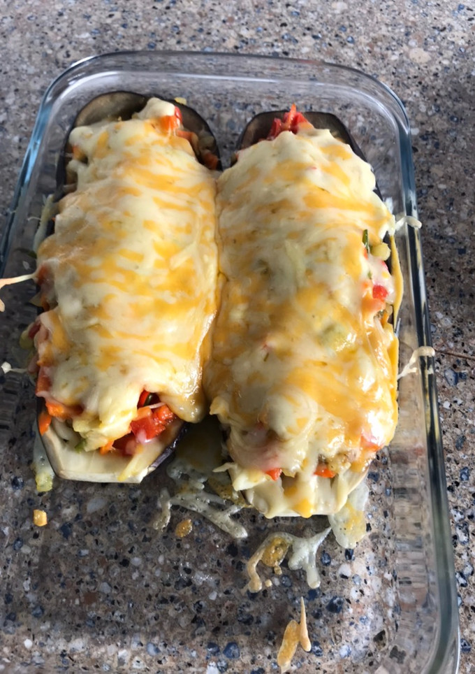 Una foto de Berenjenas rellenas y gratinadas