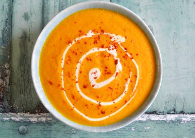 Recipe of Homemade Carrot and Orange Soup