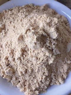 A picture of Home made Tom brown flour.