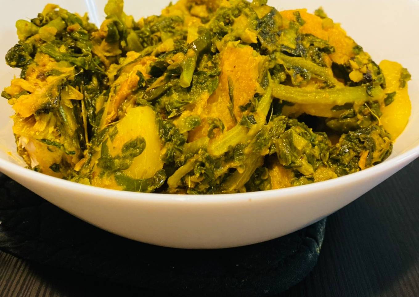 Malabar spinach curry