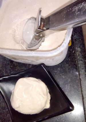 A picture of Parle g biscuit banana ice cream.