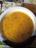 Sopa con fideos letritas