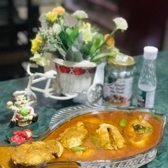 Fish curry A picture of Fish curry.