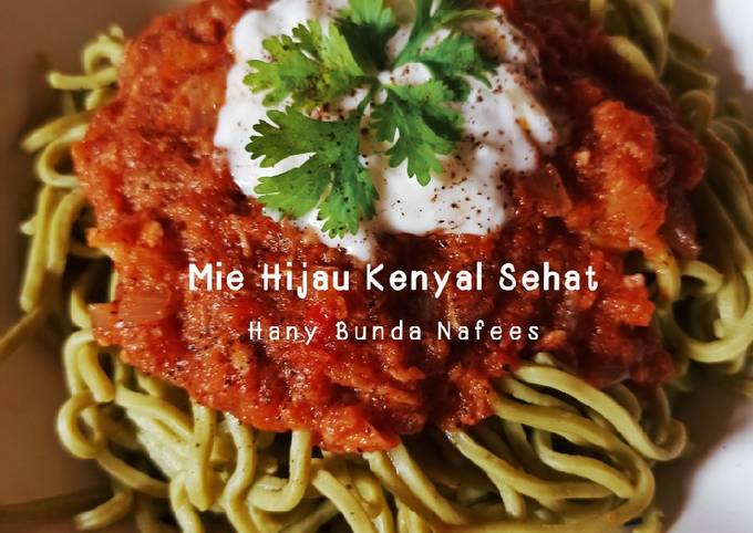 Resep Mie Hijau Kenyal Sehat, Menggugah Selera