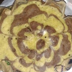 A picture of Ginger marbel cake (no oven bake) #Healthybakingcontest.