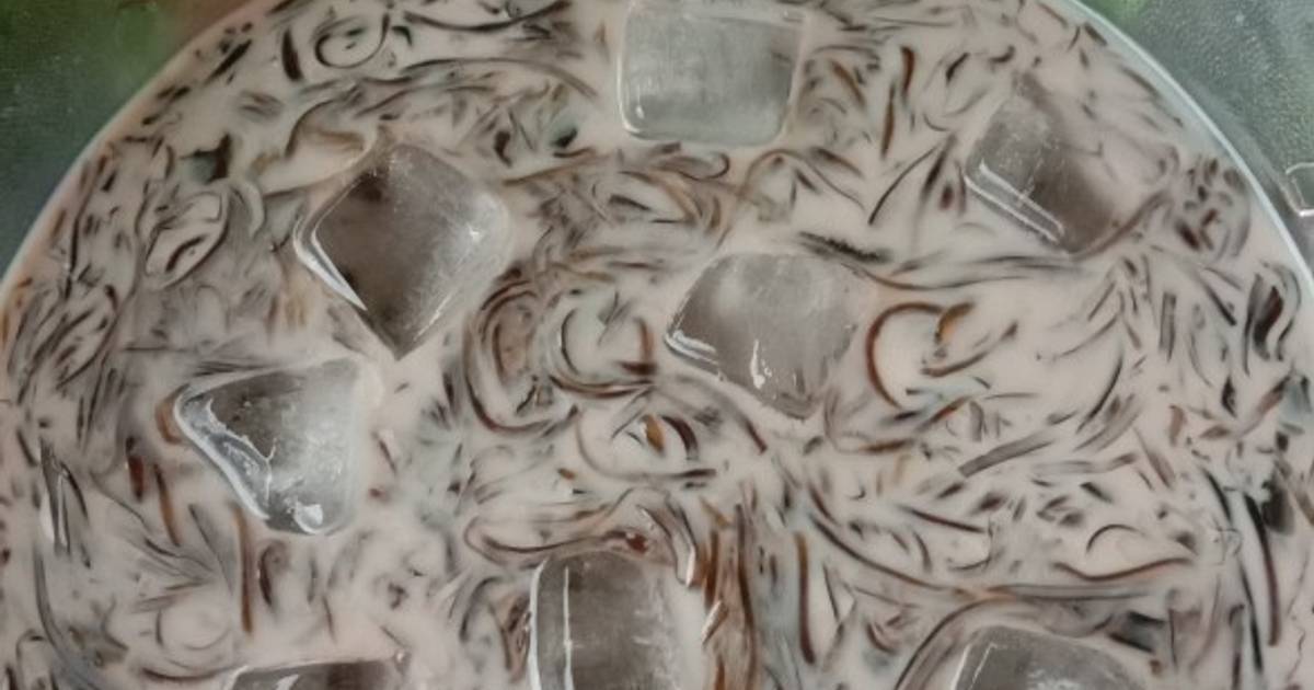 540 resep  es  cincau  susu enak  dan sederhana Cookpad