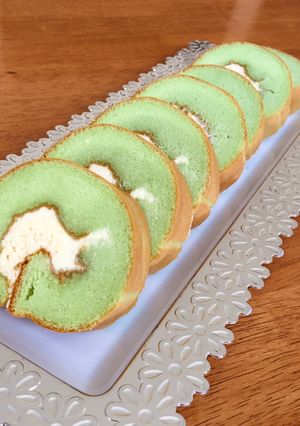 Foto resep Pandan Roll Cake (small size)