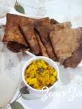 Sprouted Ragi/Finger Millet Flour and Moong Dosas