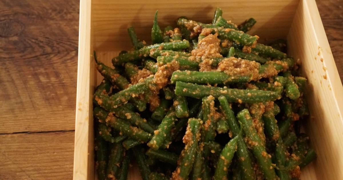 Green Beans with Sesame sauce (Gomaae) Recipe by Kitchen Flowers Cookpad