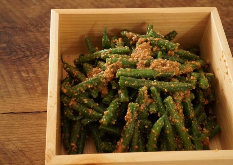 Recipe of Homemade Green Beans with Sesame sauce (Goma-ae)