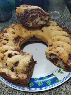 Una foto de Bizcochuelo Marmolado🍰💫