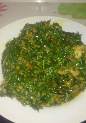 A picture of Affang soup.