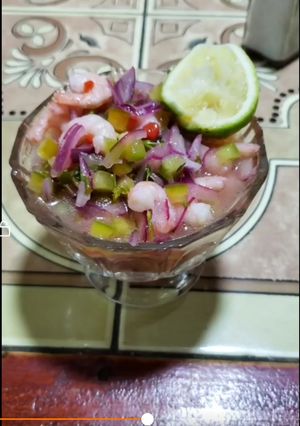 Una foto de Ceviche de camarón
