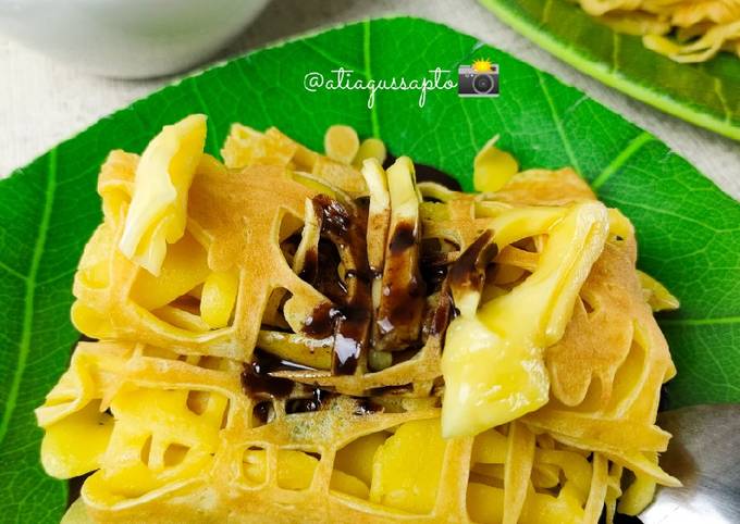 Roti Jala Nangka Saus Coklat (391)