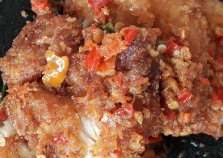 Resep Ayam geprek crunchy, Bisa Manjain Lidah