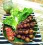 Cara Gampang Membuat Sate bakar basis (bakso sosis), Enak Banget