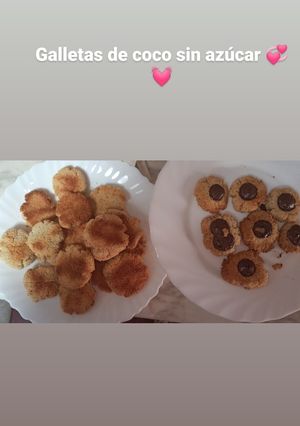 Una foto de Galletas de coco y avena sin azúcar