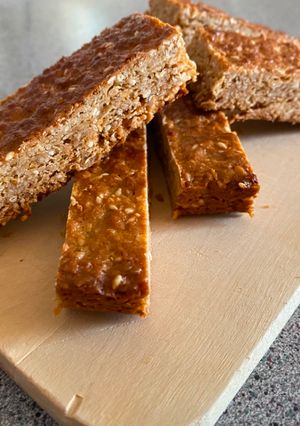 Mogyoróvajas zabszelet recept fotója