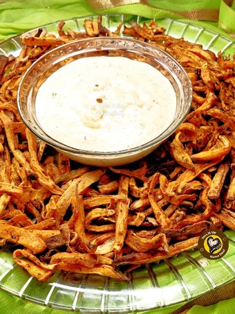 Recipe Sweet Potato French Fries In Airfryer With Cheesy Dip the  Makes Drooling Perfect