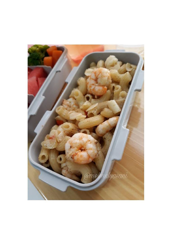 Foto resep Shrimp Macaroni Aglio Olio