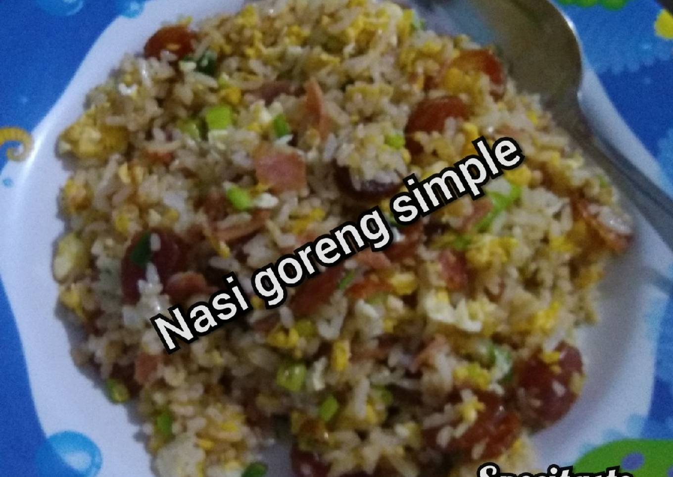Nasi goreng simple (non halal)