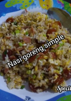 Foto resep Nasi goreng simple (non halal)