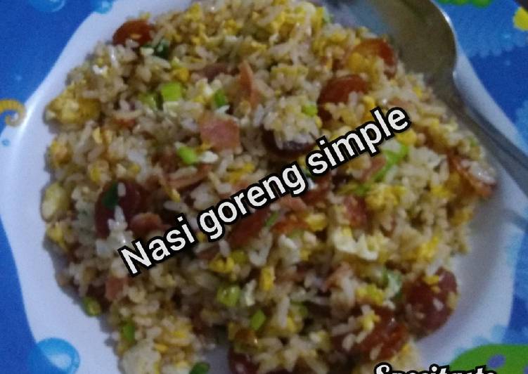 Resep Nasi goreng simple (non halal) Anti Gagal