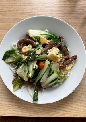 Foto resep Harwin's fav: Tumis sapi dan sawi Taiwan ala ci Evi