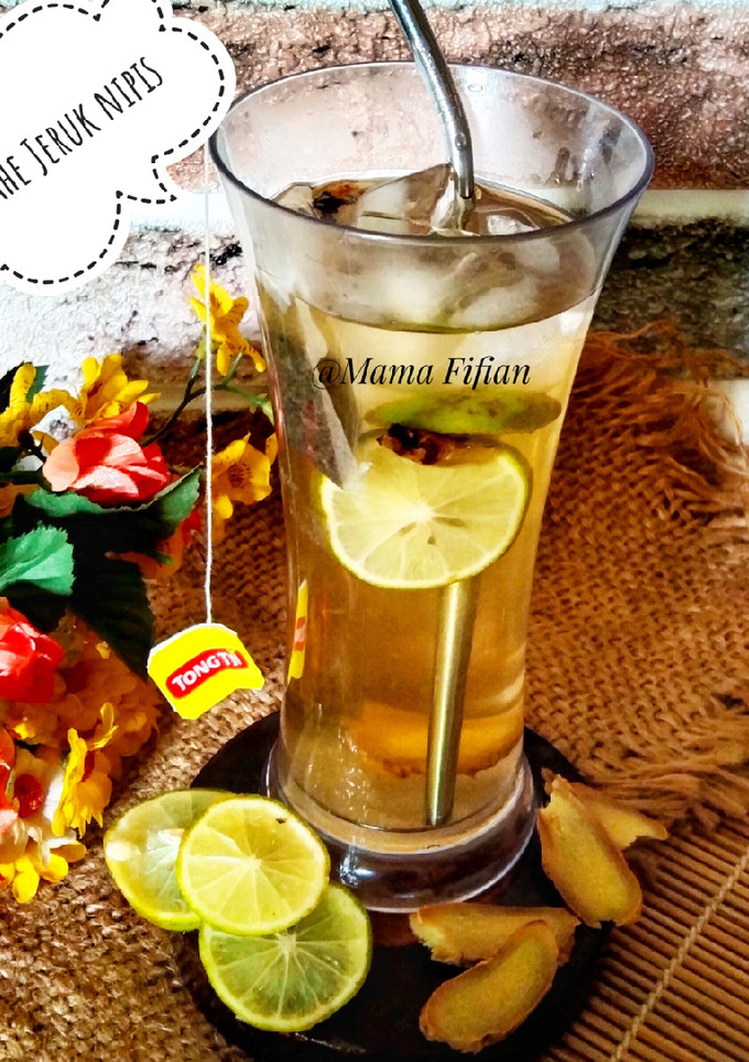 Foto resep Es Teh Jahe Jeruk Nipis