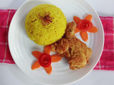 Nasi Kuning Ayam Crispy