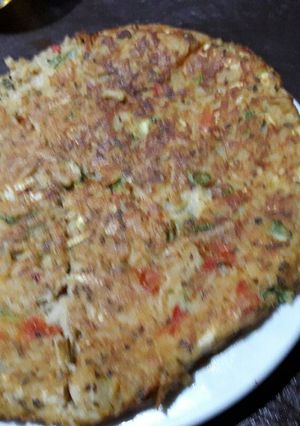 Una foto de Tortilla con sobras, sin huevo