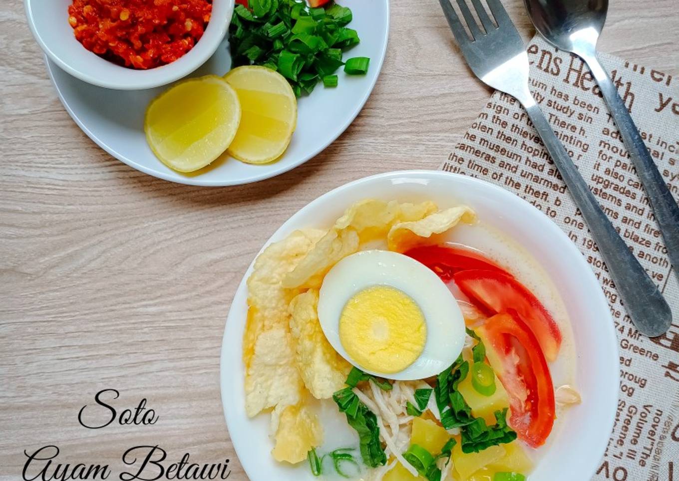 Soto Ayam Betawi (Santan+ Susu)