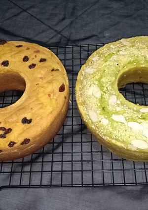 Foto resep Bolu pandan dan bolu sukade kismis