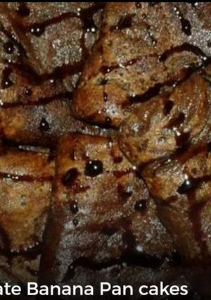 A picture of Chocolate banana pancakes.