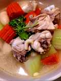 ไก่ต้มฟักเขียวแครอท