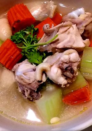 รูปของ ไก่ต้มฟักเขียวแครอท