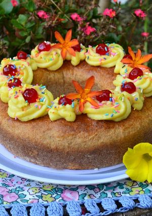 Una foto de Rosca integral con pastelera de naranja🤓