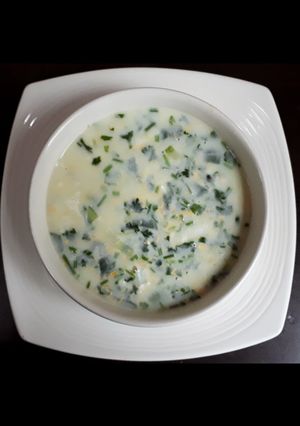 Una foto de Sopa de huevo