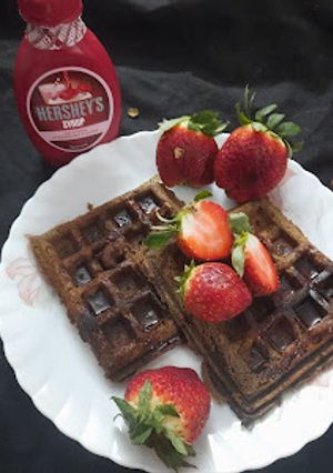 A picture of Chocolate waffles.