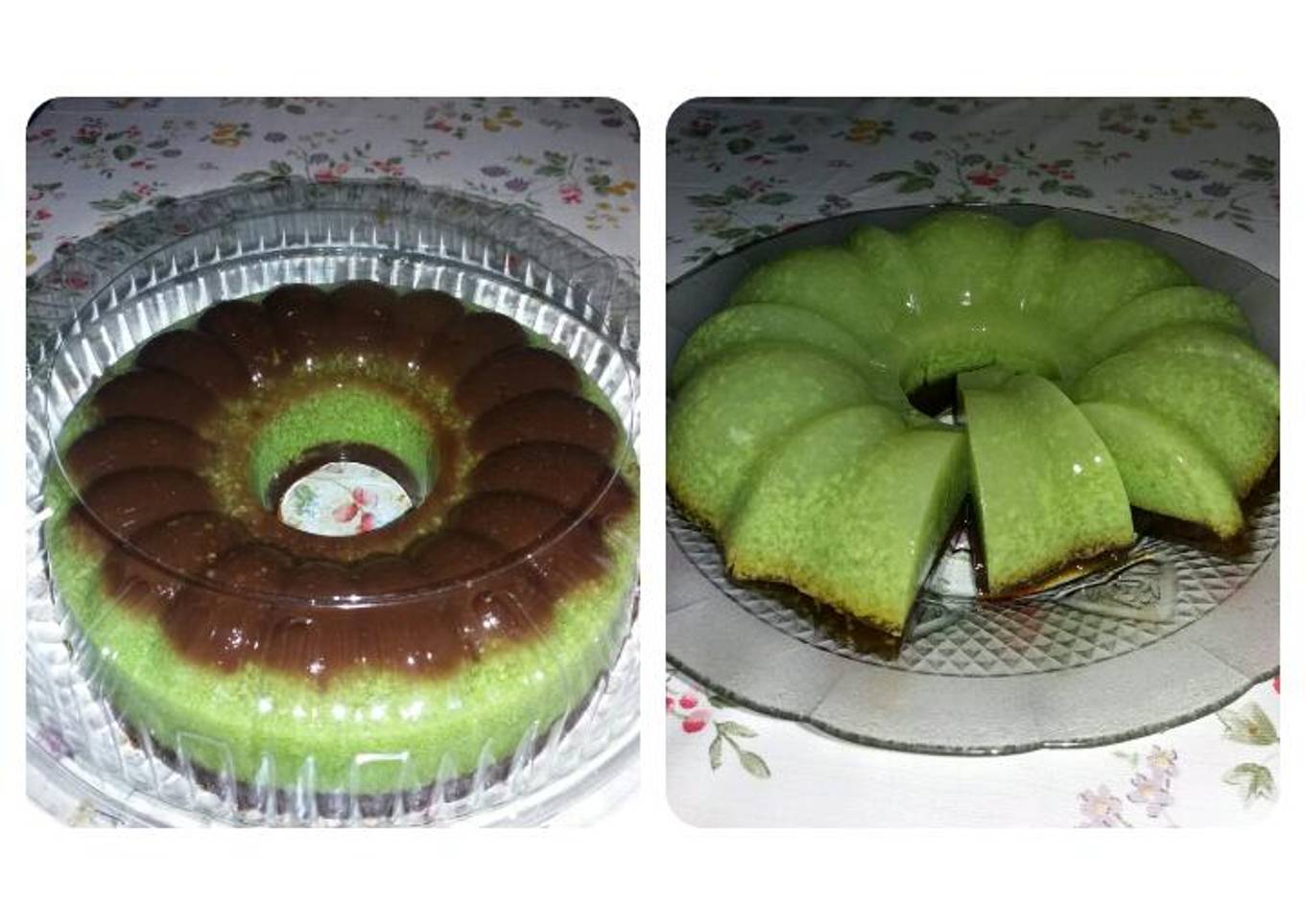 Puding lumut gulmer/coklat