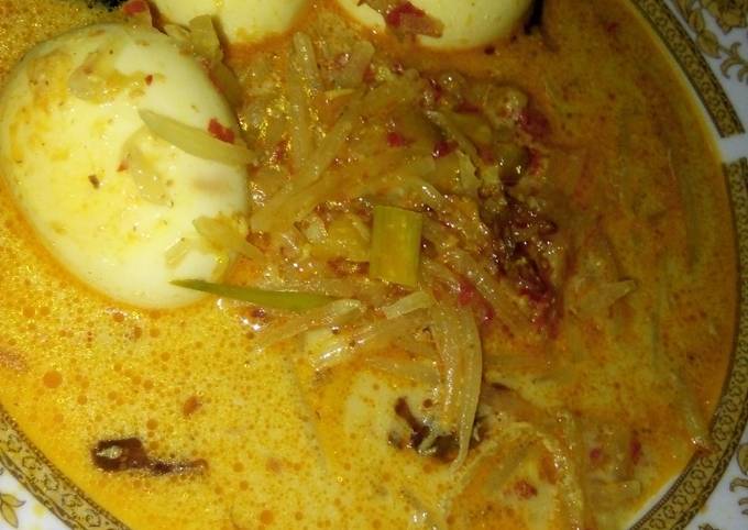 Langkah Mudah untuk Menyiapkan Sayur santan pepaya telur Anti Gagal