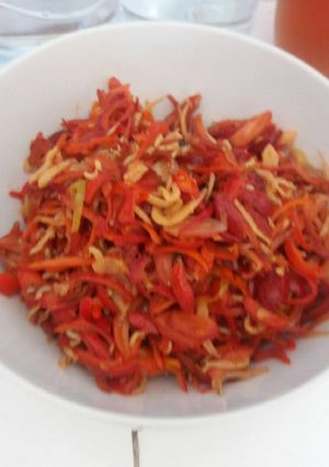 Foto resep Tumis kulit melinjo / tangkil