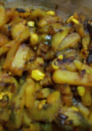 A picture of Bitter gourd stir fry.