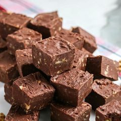 Chocolate fudge A picture of Chocolate fudge.