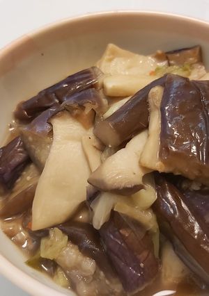 醬燒茄子杏鮑菇 的食譜成品照片
