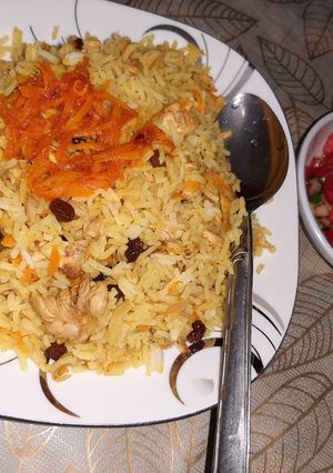 عکسی از دستور شیرینی پلو (غذای ساده)