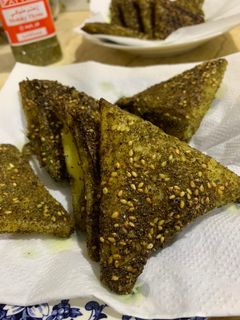 صورة لوصفة سمبوسه بالزعتر